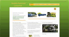 Desktop Screenshot of manbulloohomesteadcaravanpark.com.au